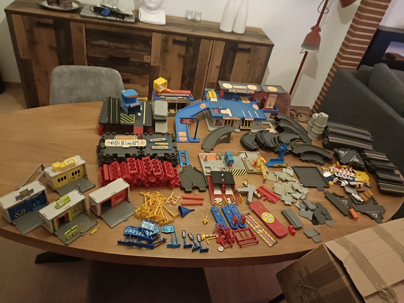 Méga lot Matchbox Motorcity - Garage Matchbox, Enlèvement ou Envoi