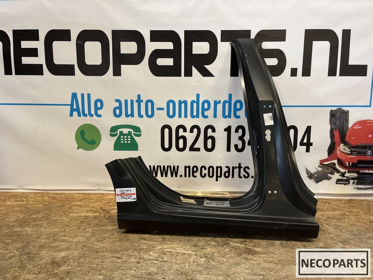 AUDI A3 8V5 LIMO ZIJPANEEL SNIJDEEL ORIGINEEL 8V5809848, Gebruikt, -, -, Spatbord
