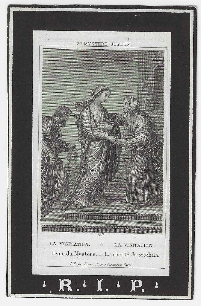Geneviève Dehéeger, Stene 1812 - Stene 1883, Ophalen of Verzenden, Bidprentje