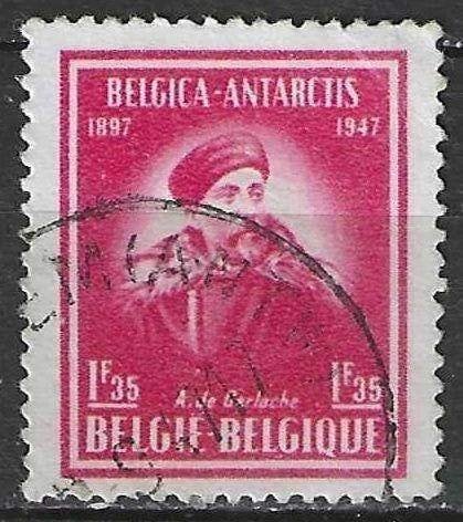 Belgique 1947 - Yvert/OBP 749a - Expédition au pôle Sud (ST), Timbres & Monnaies, Envoi, Affranchi, Oblitéré, Navigation