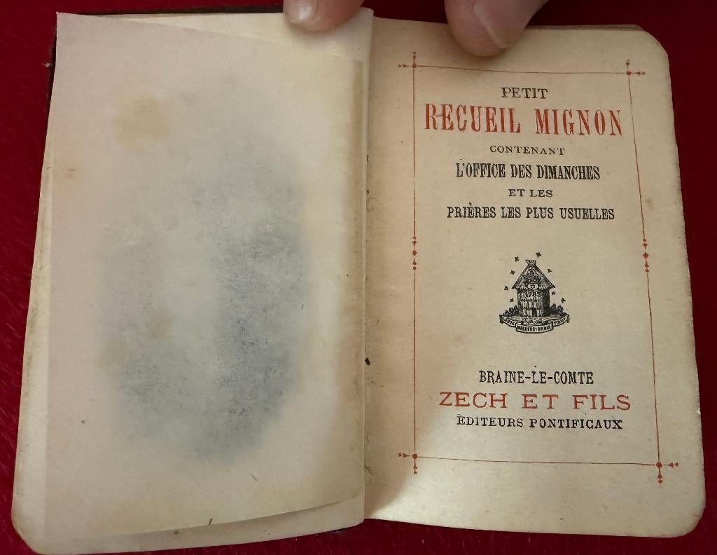 Masboek Petit Recueil Mignon 1909, Antiek en Kunst, Ophalen of Verzenden