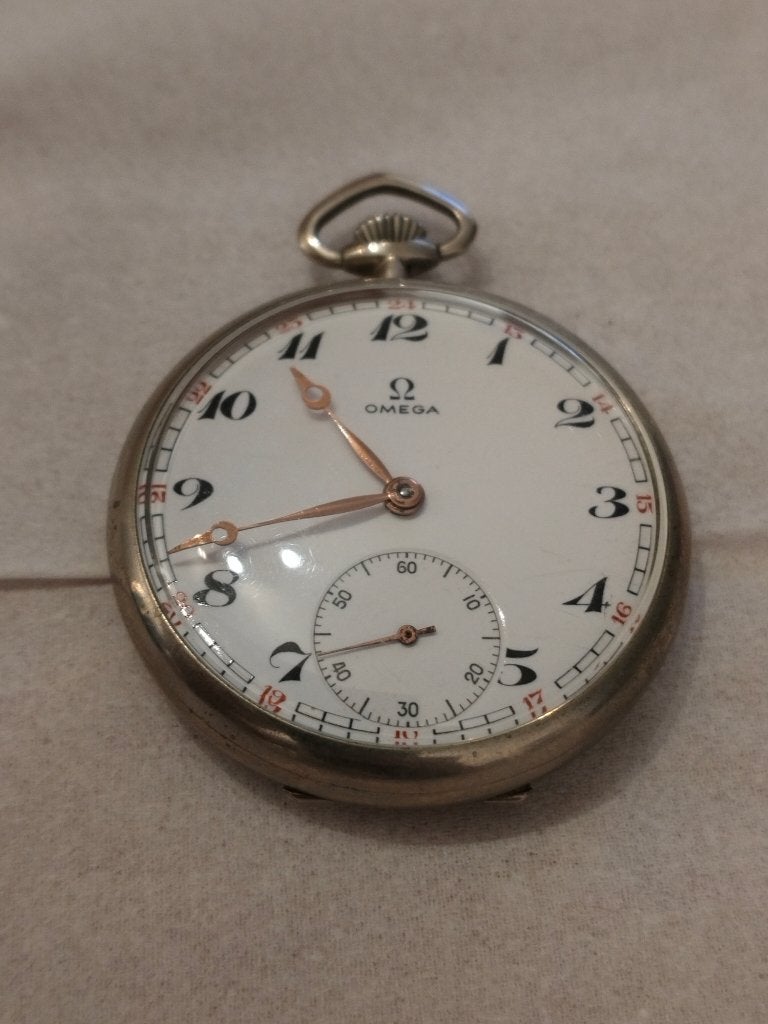 Gousset Omega, Handtassen en Accessoires, Horloges | Heren, Staal, Staal, Ophalen of Verzenden, Zo goed als nieuw