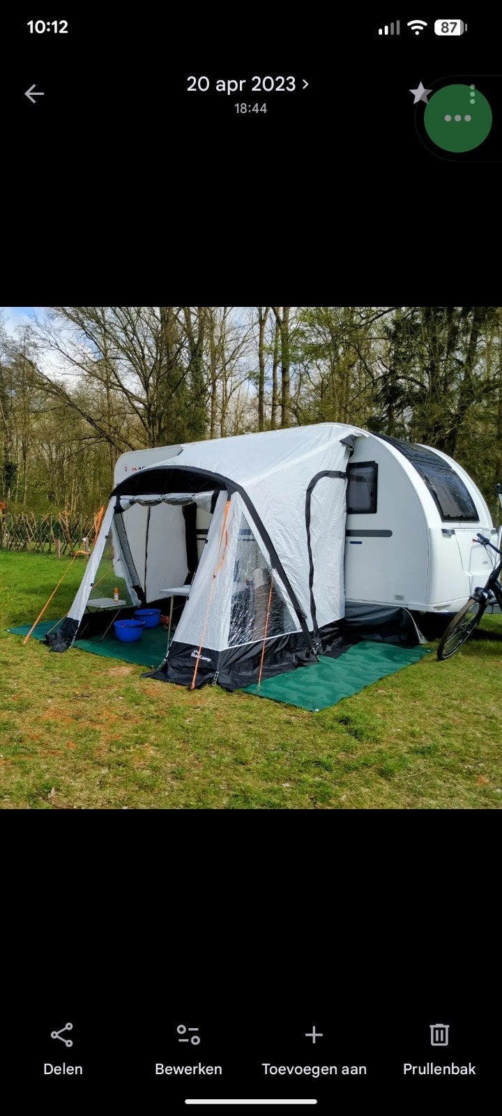 voortent, Caravanes & Camping, Tentes, Enlèvement
