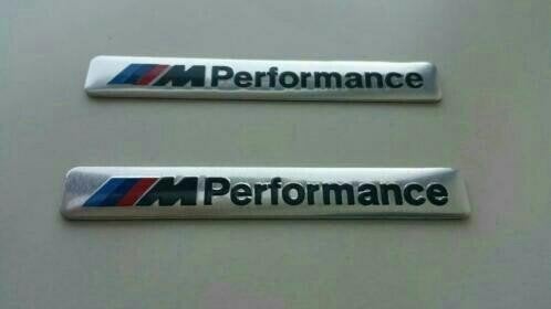 x2 Bmw m performance stickers 8 cm x 1 cm, Ophalen of Verzenden