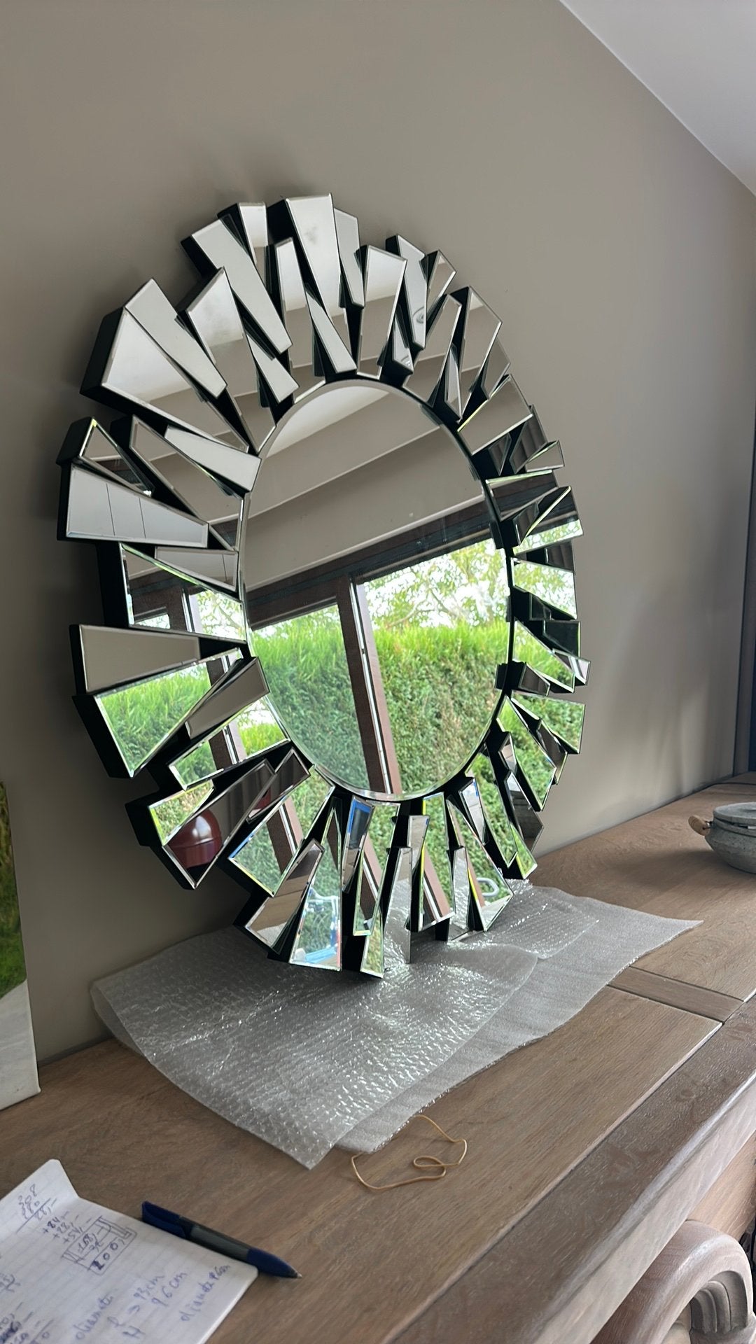 Beau miroir rond, Enlèvement, Comme neuf