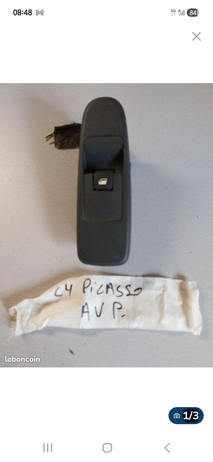 Commande de vitre électrique avd passager c4 picasso, Enlèvement