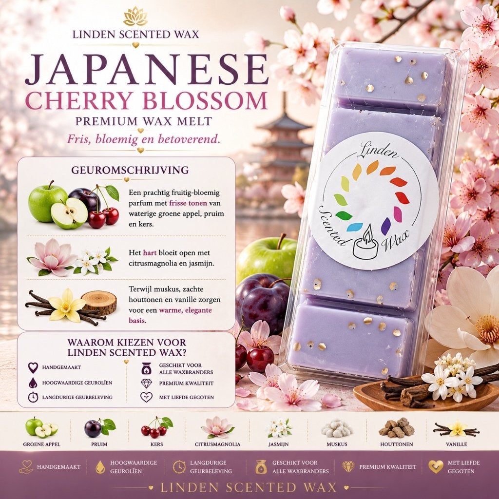 Cire fondante parfumée Waxmelts JAPANESE CHERRY BLOSSOM, Enlèvement ou Envoi, Neuf, Cire, Bougie