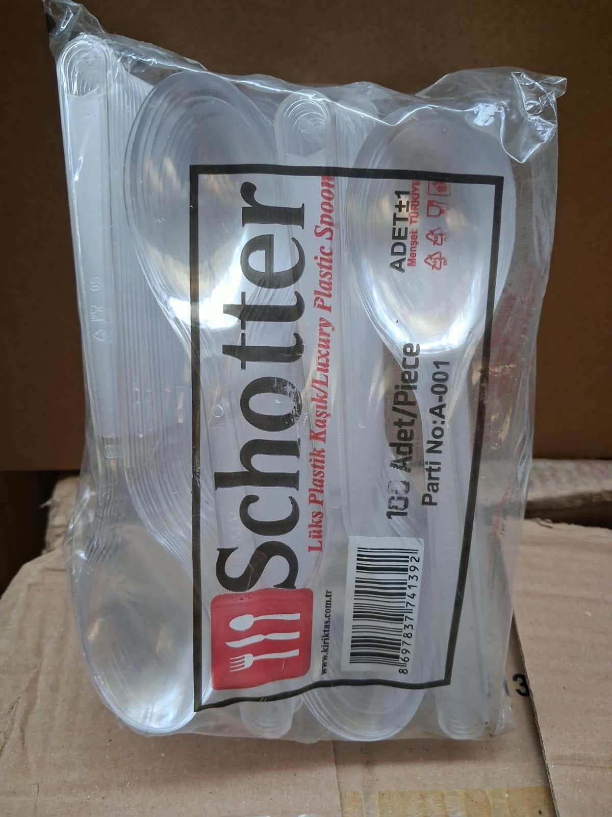Cuillères en plastique transparent – 16 cm, Enlèvement ou Envoi