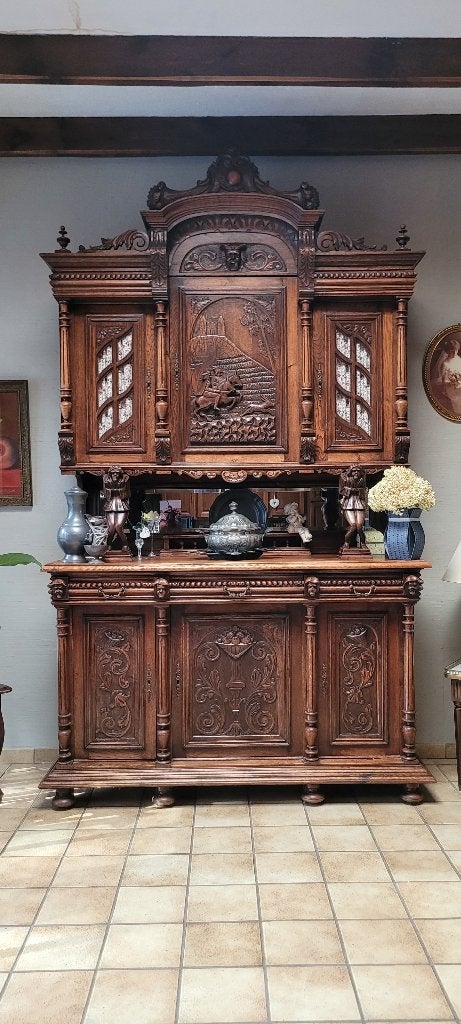 Dressoir met twee carrosserieën in Henri II-stijl, Ophalen