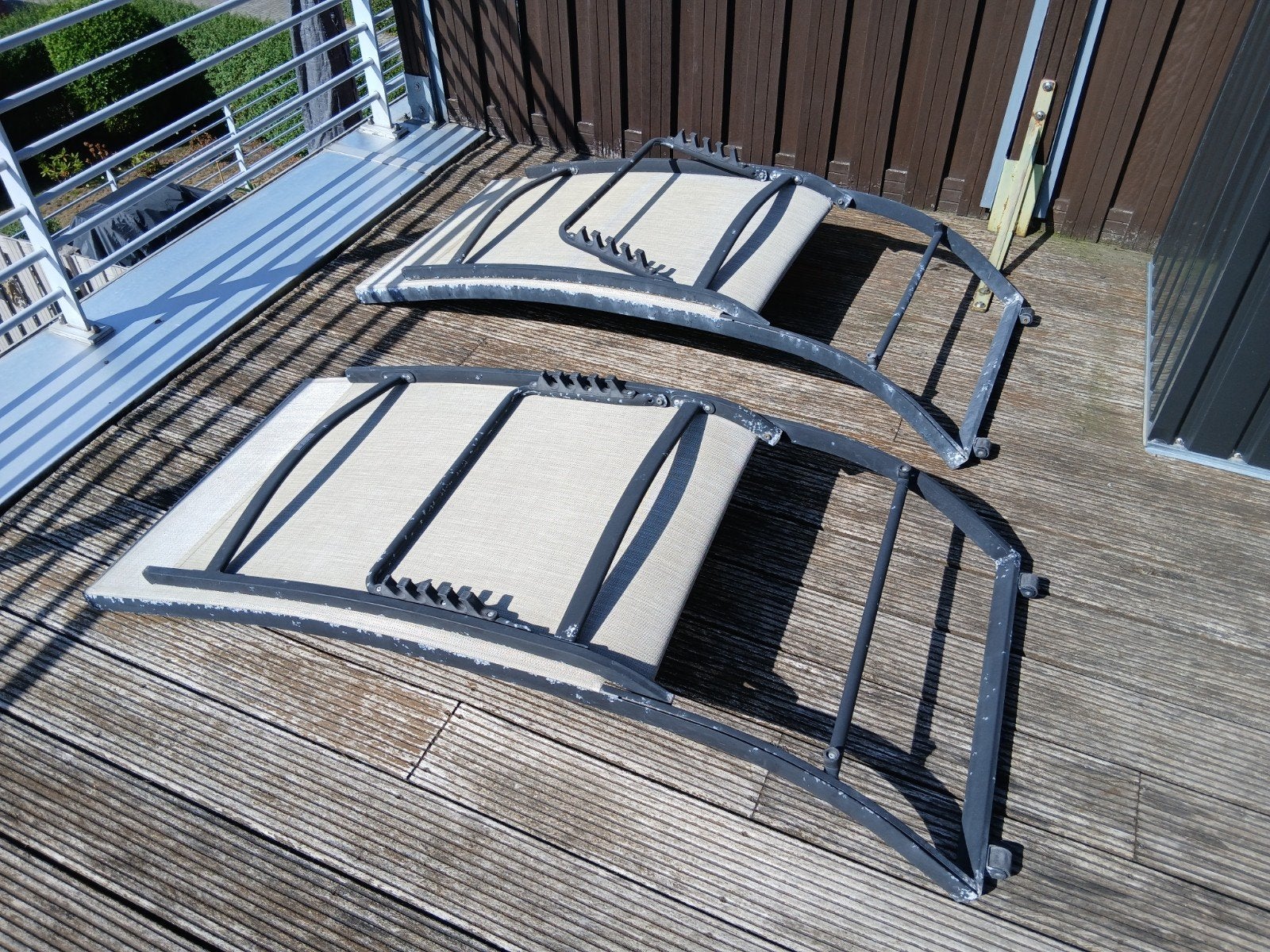 2 gratis ligstoelen, Tuin en Terras, Overkappingen, Ophalen, Gebruikt, Overige typen