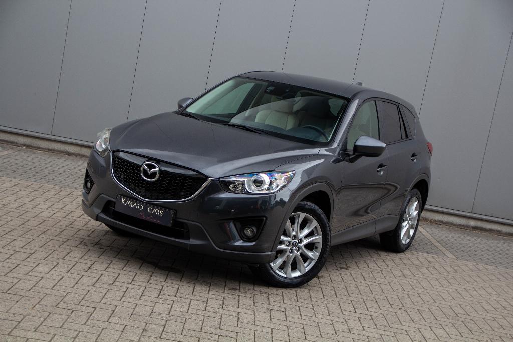 Mazda CX-5 4x4 2.0i / 2014 / 124.592km, Auto's, Mazda, Parkeersensor, Beige, Leder, Bedrijf