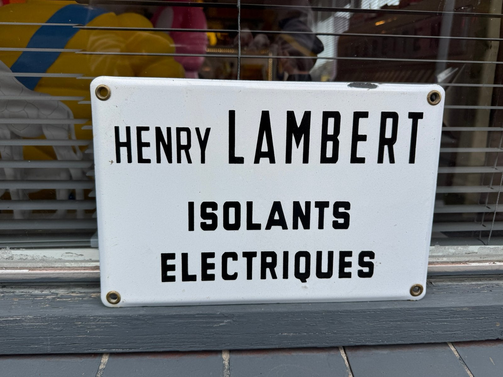 Henry Lambert emaille reclamebord, Ophalen of Verzenden