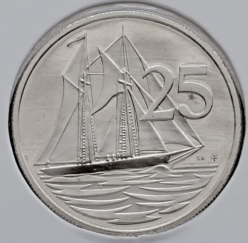 munt Kaaiman eilanden 25 cent 1979 UNC, Ophalen of Verzenden