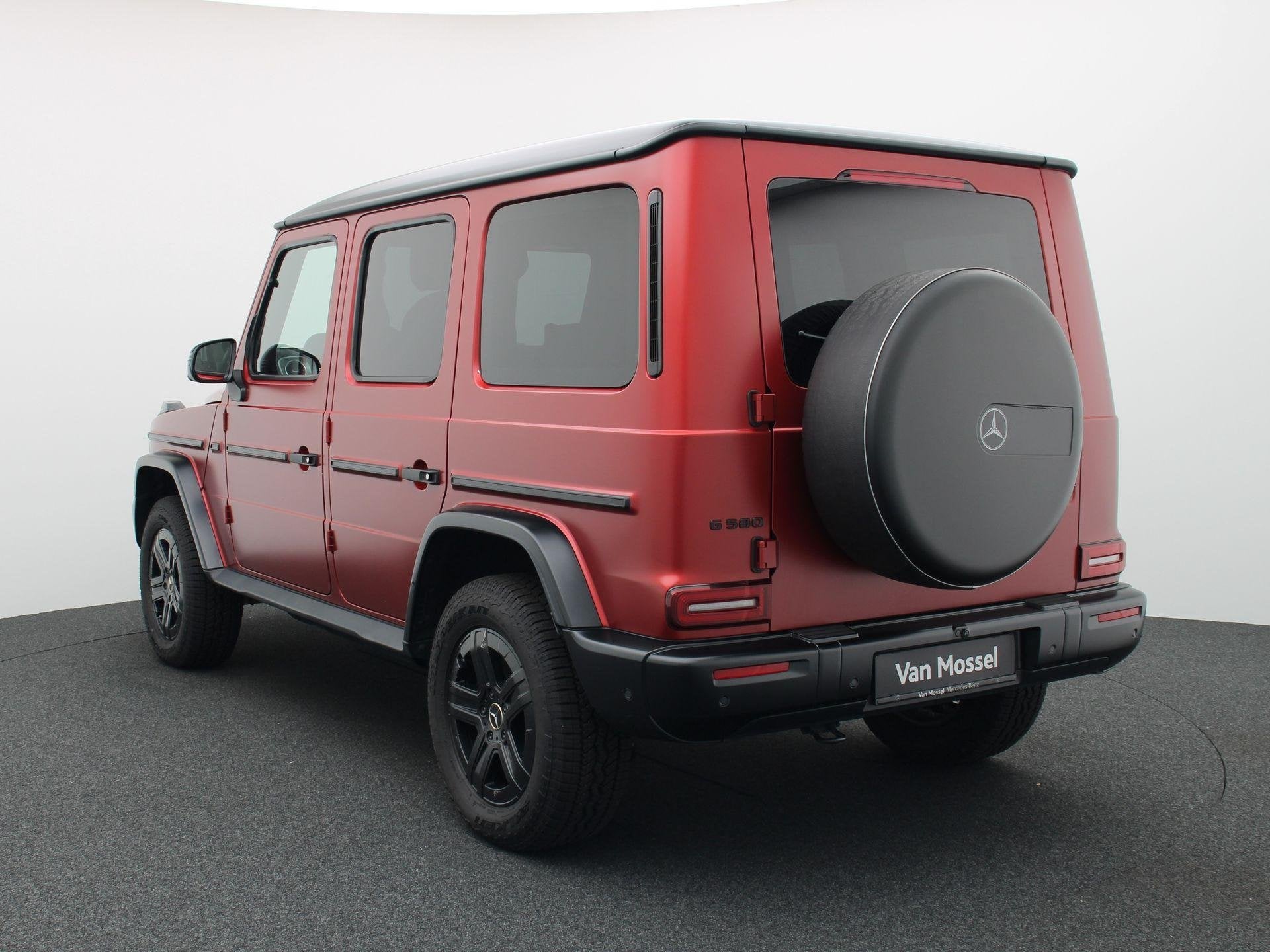 Mercedes-Benz G 580 + MANUFAKTUR + NAPPA + BURMESTER +, Auto's, Automaat, Stof, Gebruikt, 5 zetels