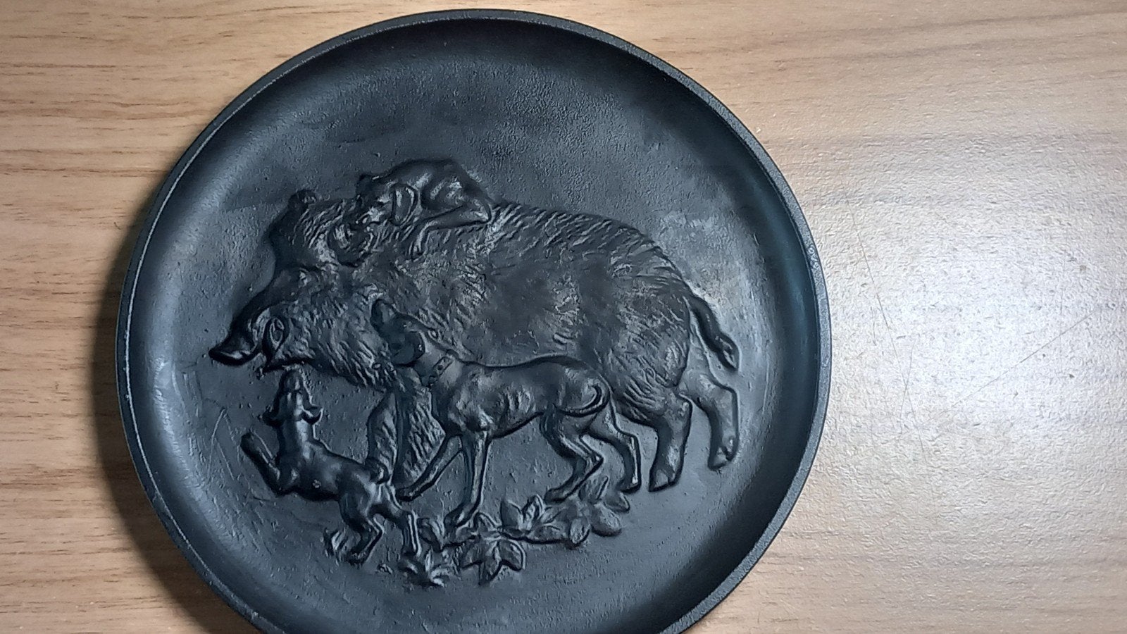 plat mural en fonte, 21 cm, Métal, Objet de décoration, 21 cm