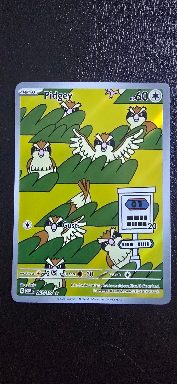 Pokemon card Pidgey Obsidian Flames Scarlet & Violet, Ophalen