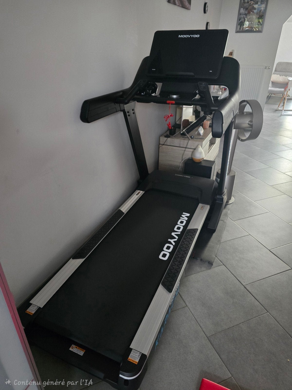 tapis de course MOOVYOO Karacal comme neuf, Enlèvement, Aluminium