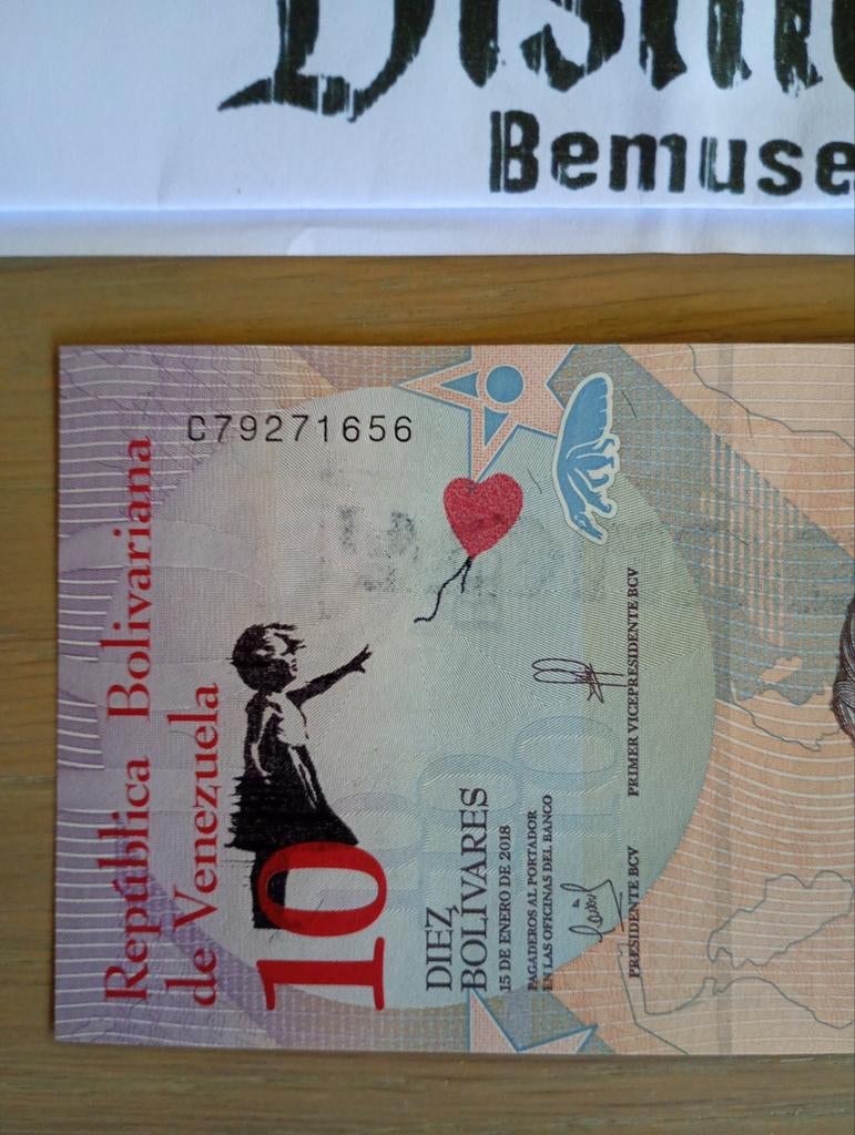 Banksy biljet balloon girl, Enlèvement ou Envoi