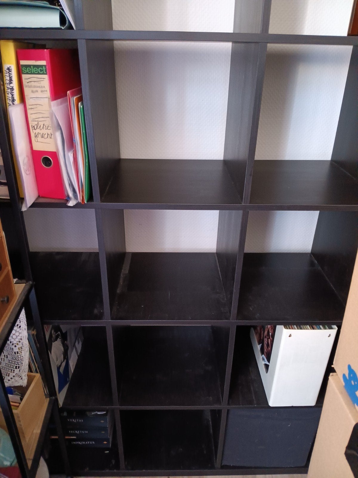 Armoire Kallax noire Ikea 55, Maison & Meubles, Enlèvement