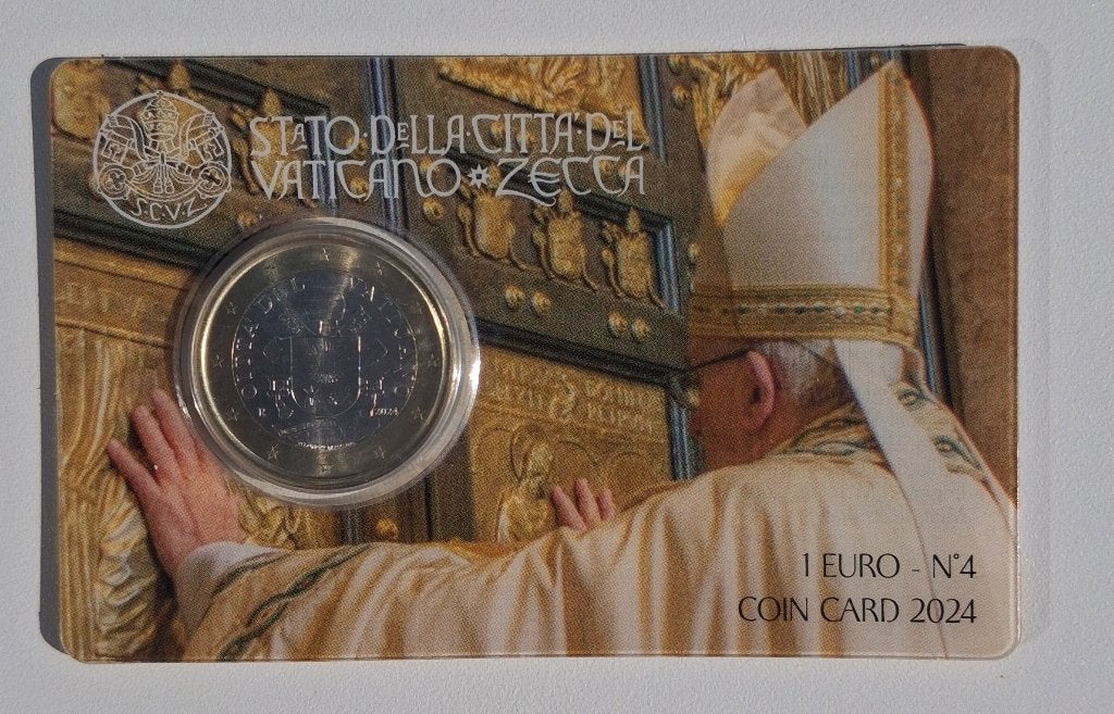 1 euro Vatican 2024 coincard n4, Enlèvement ou Envoi, Vatican, 1 euro