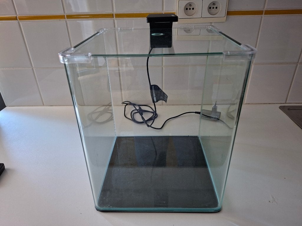 aquarium met verlichting, Ophalen, Gebruikt, Leeg aquarium
