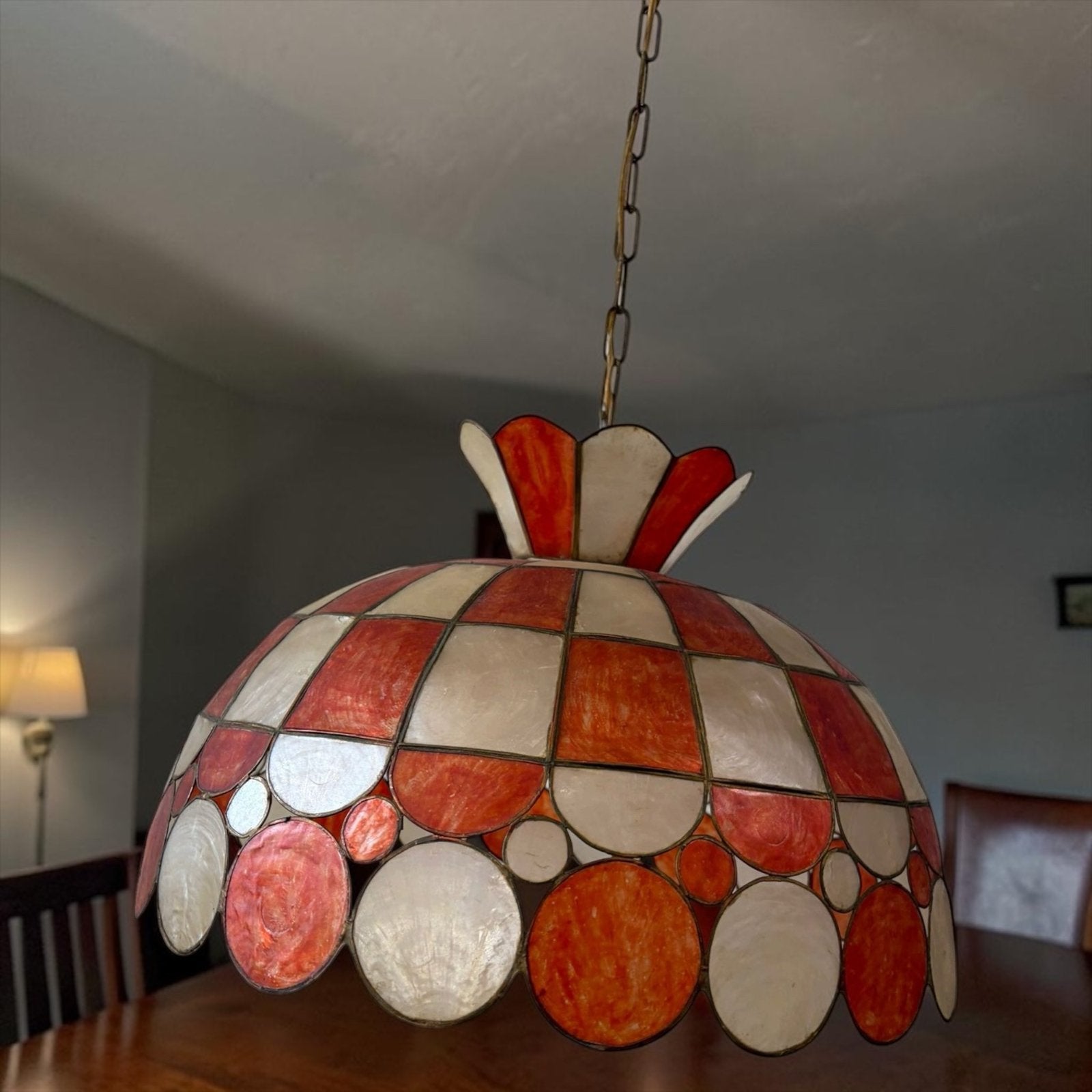 Lampe suspendue vintage Capiz Shell, Envoi