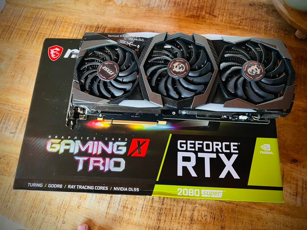 MSI Gforce RTX 2080 Super Gaming X Trio, Computers en Software, Videokaarten, Zo goed als nieuw, Ophalen of Verzenden