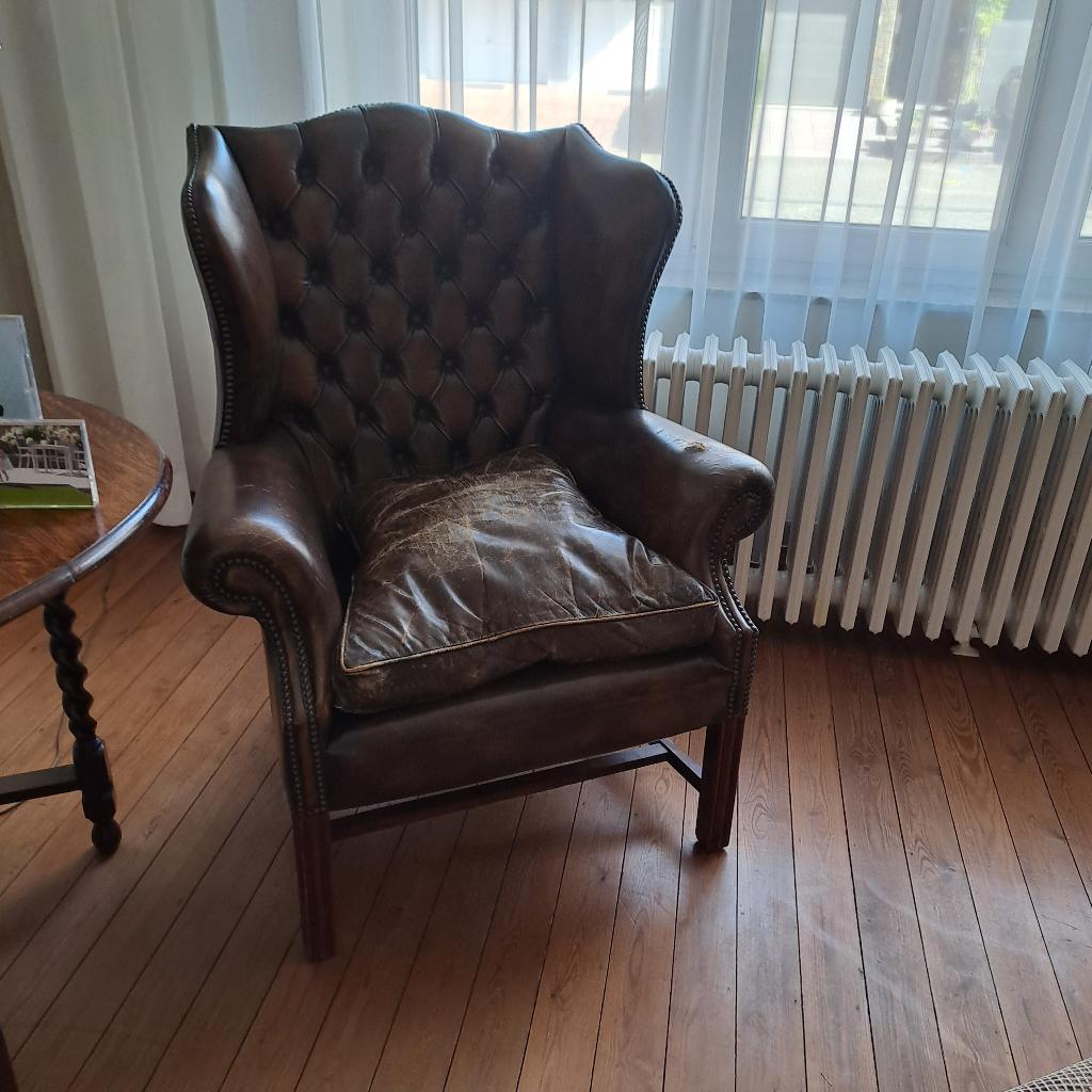 Zetel Bergère, Huis en Inrichting, Zetels | Zetels, Ophalen, Gebruikt, Eenpersoons, Leer