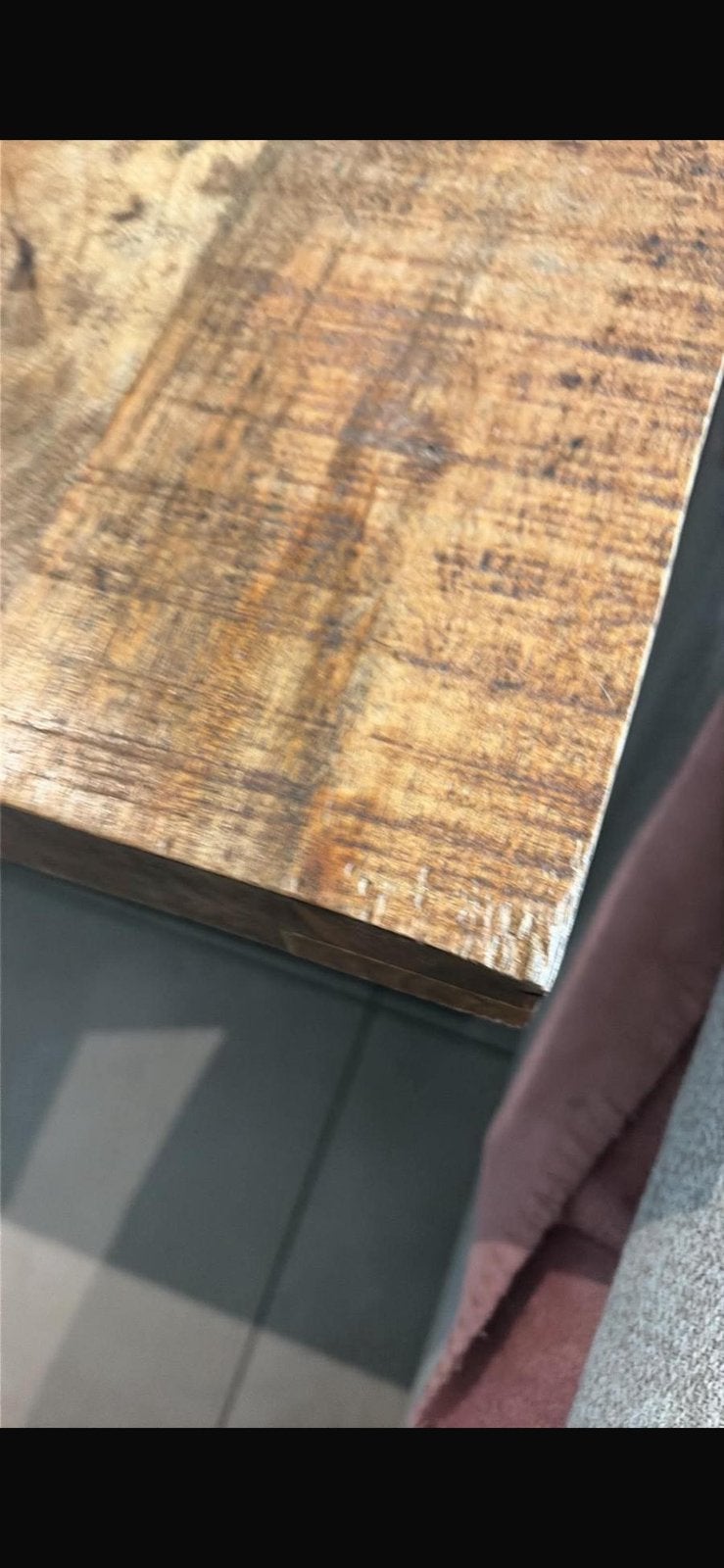 Volle houten(mango) tafel, Huis en Inrichting, Ophalen, Gebruikt, 200 cm of meer, 50 tot 100 cm