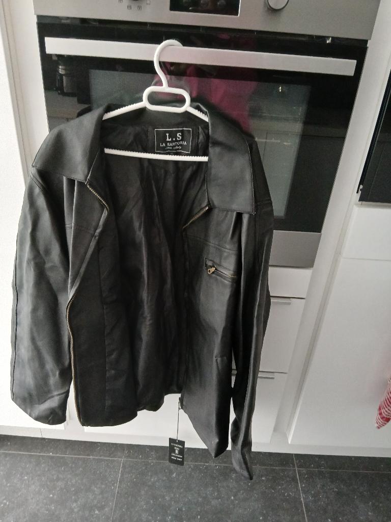 3 prachtige leren jassen, Kleding | Heren, Ophalen, Nieuw, Maat 56/58 (XL), Zwart