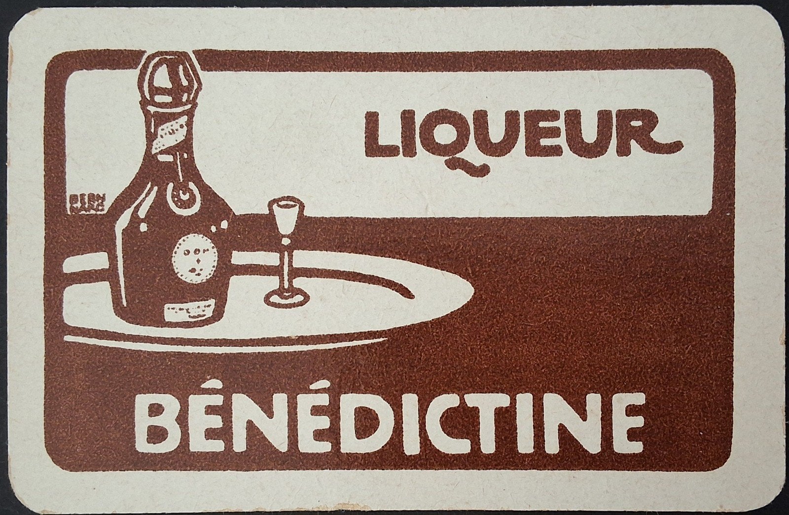 1 Speelkaart  Benedictine, Verzamelen, Ophalen of Verzenden