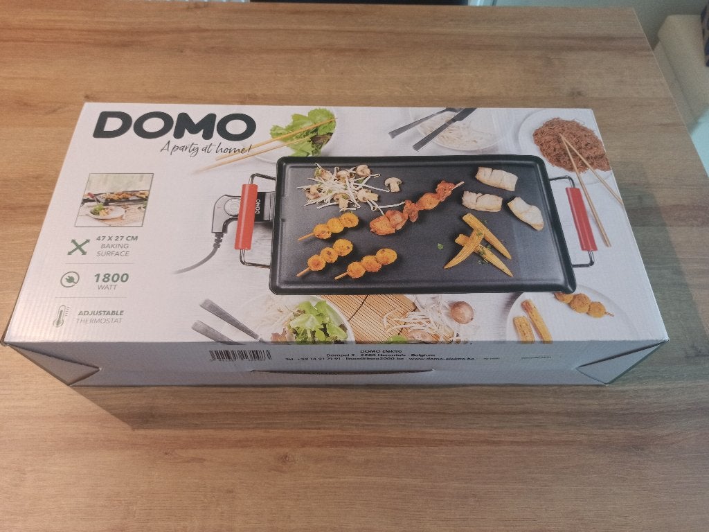 Domo teppanyakiplaat, Ophalen, Zo goed als nieuw, Tafelgrill