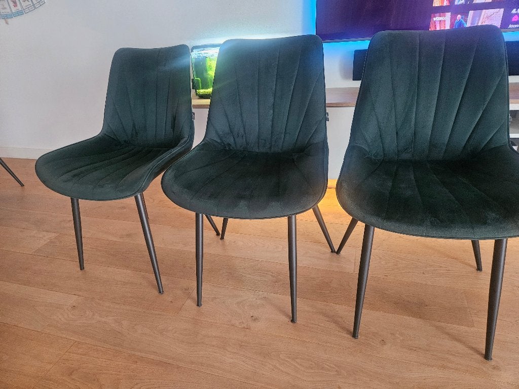 Eetkamerstoelen, Huis en Inrichting, Stoelen, Ophalen, Gebruikt, Overige kleuren, Stof