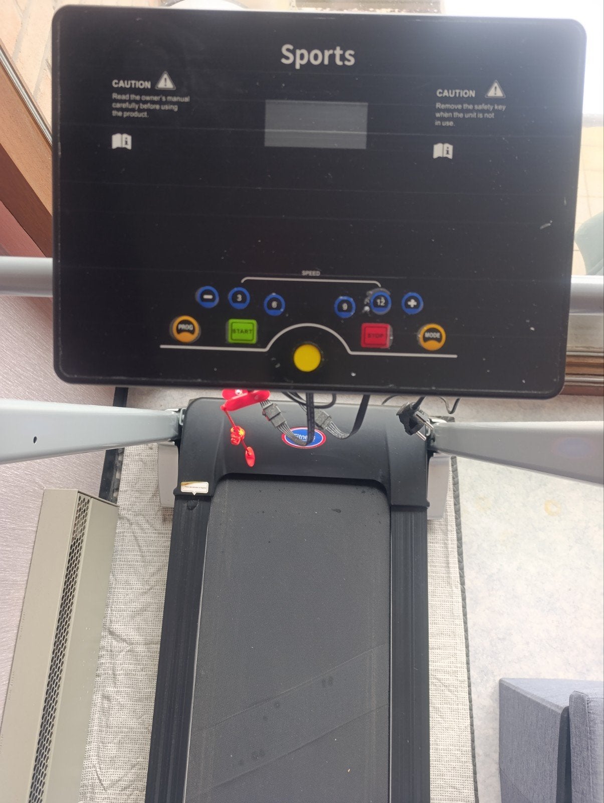 Tapis de course électrique en bon état, Sports & Fitness, Jambes, Tapis roulant, Comme neuf, Enlèvement