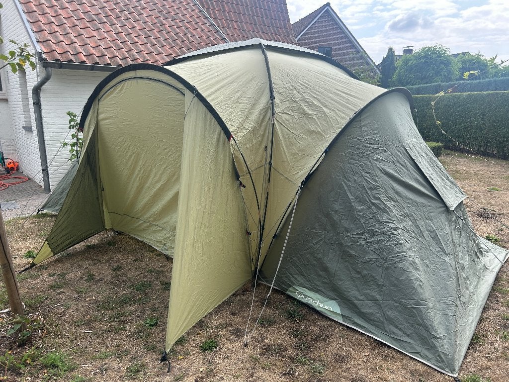 Tent voor 6 personen, Caravans en Kamperen, Ophalen, Gebruikt, Tot en met 6