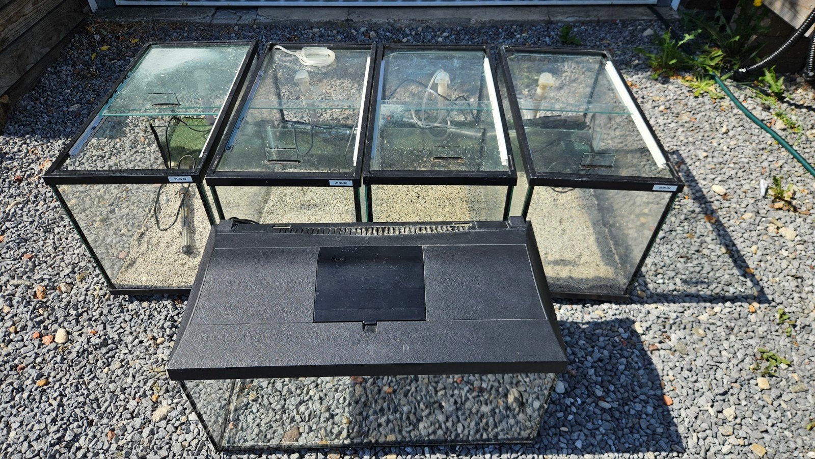 Lot 5 aquariumen, aquarium , 5 stuks 50€, Ophalen, Gebruikt, Overige typen, Overige merken