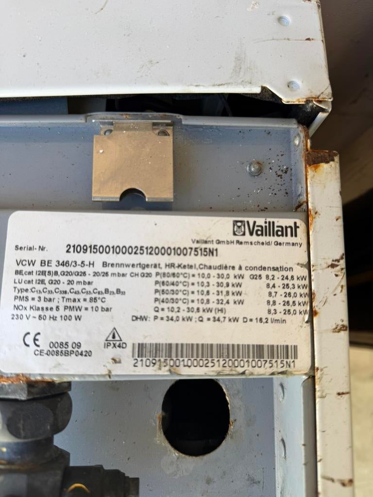 Vaillant VCW 346, Doe-het-zelf en Bouw, Ophalen of Verzenden