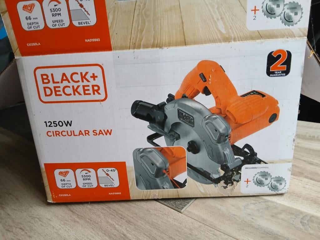 Black &  decker cirkelzaag, Enlèvement