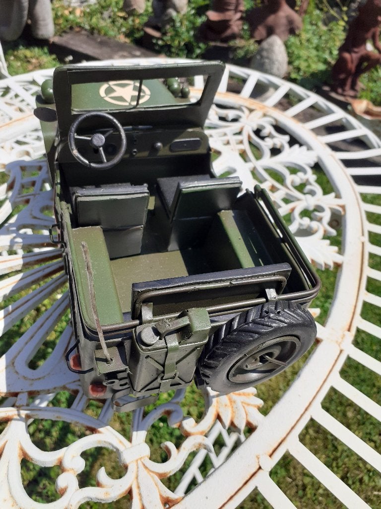 JEEP WILLYS US.ARMY ANCETRE EN METAL PEINT, Collections, Collections Autre, Enlèvement ou Envoi, Neuf