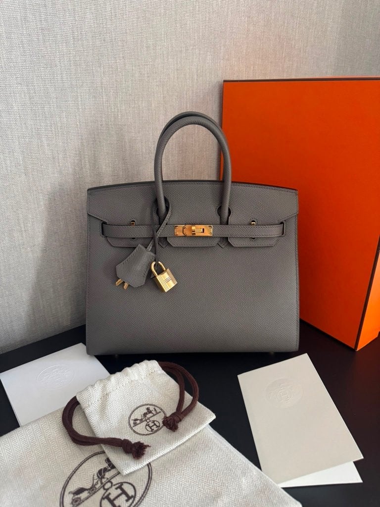 Hermes birkin, Handtassen en Accessoires, Tassen | Damestassen, Ophalen of Verzenden, Nieuw, Grijs, Handtas