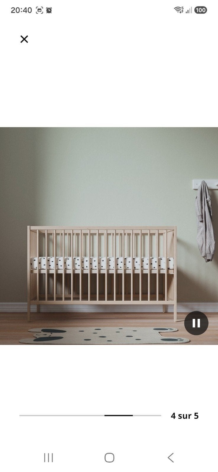 lit 1m80 et lit bébé, Enlèvement, Utilisé