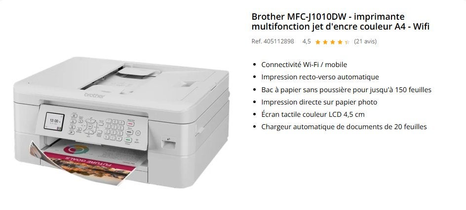 Imprimante Brother mfc-j1010dw, Enlèvement, Comme neuf, Imprimante
