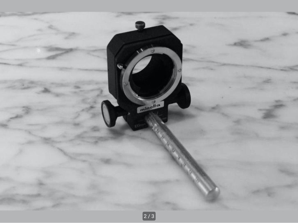 Soufflet Minolta 100 mm/55 mm pour SR, Enlèvement ou Envoi, Comme neuf, Autres marques, Autres types