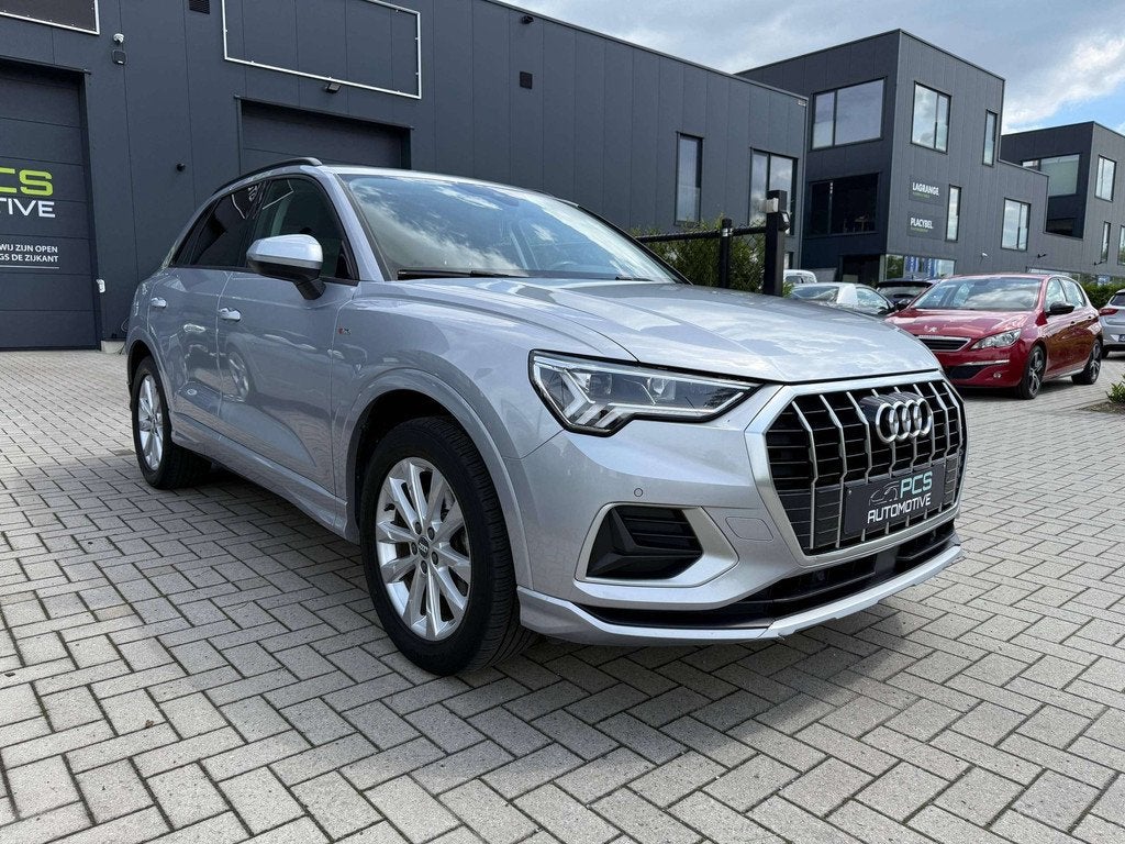 Audi Q3 150 pk / 1.5 Benzine / 2019 / 120.000 km / 12 mnd Wa, Autos, Argent ou Gris, Entreprise, Boîte manuelle, Noir