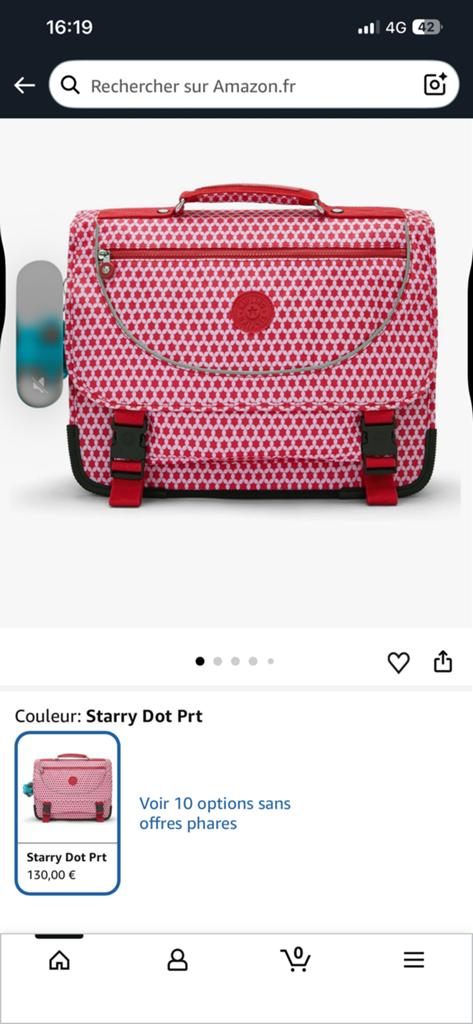 Cartable Kipling PREPPY BTS PRT AC, Enlèvement, Comme neuf, Violet