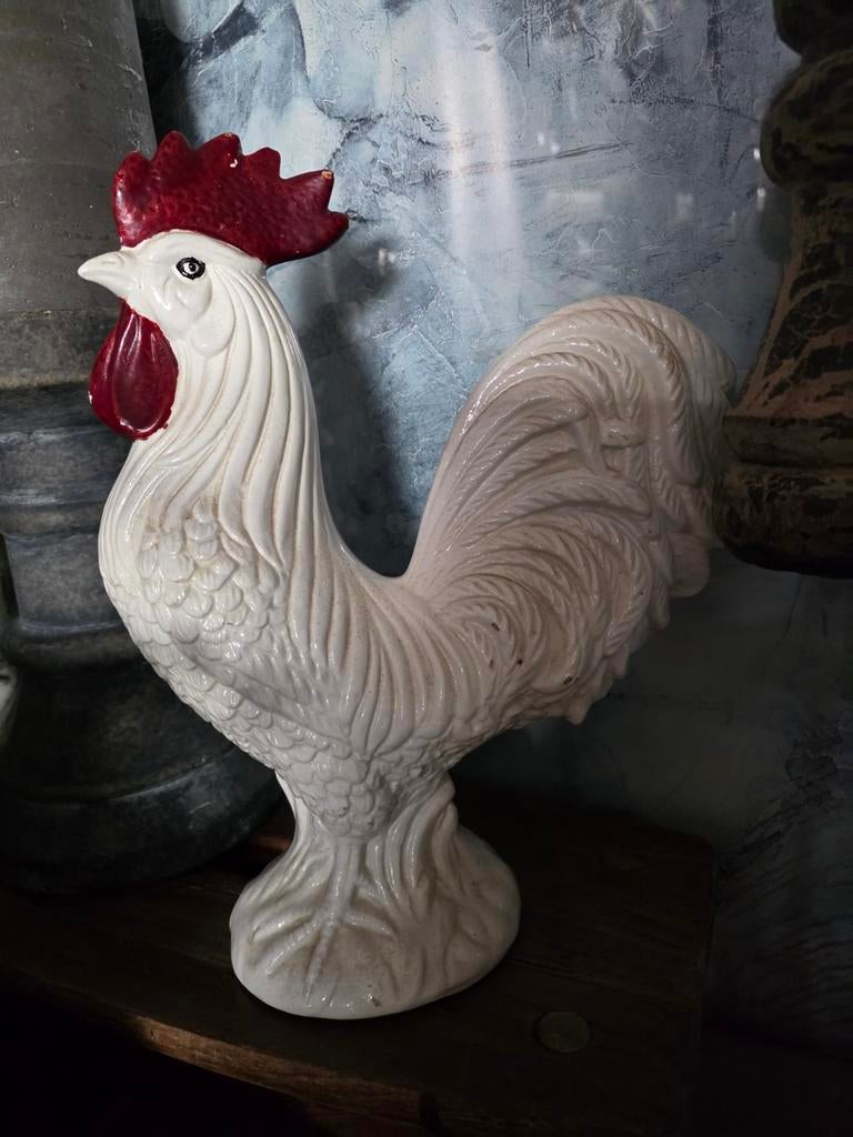 Brocante porseleinen kip uit Italië, Antiek en Kunst, Ophalen of Verzenden