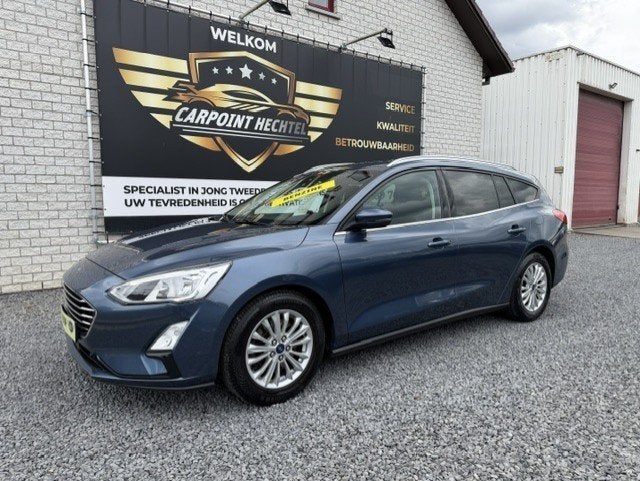 Ford Focus 1.0 ecoboost 2019 / 125 pk TITANIUM BUSINESS !!, Auto's, Focus, Dealer onderhouden, Blauw, 5 deurs