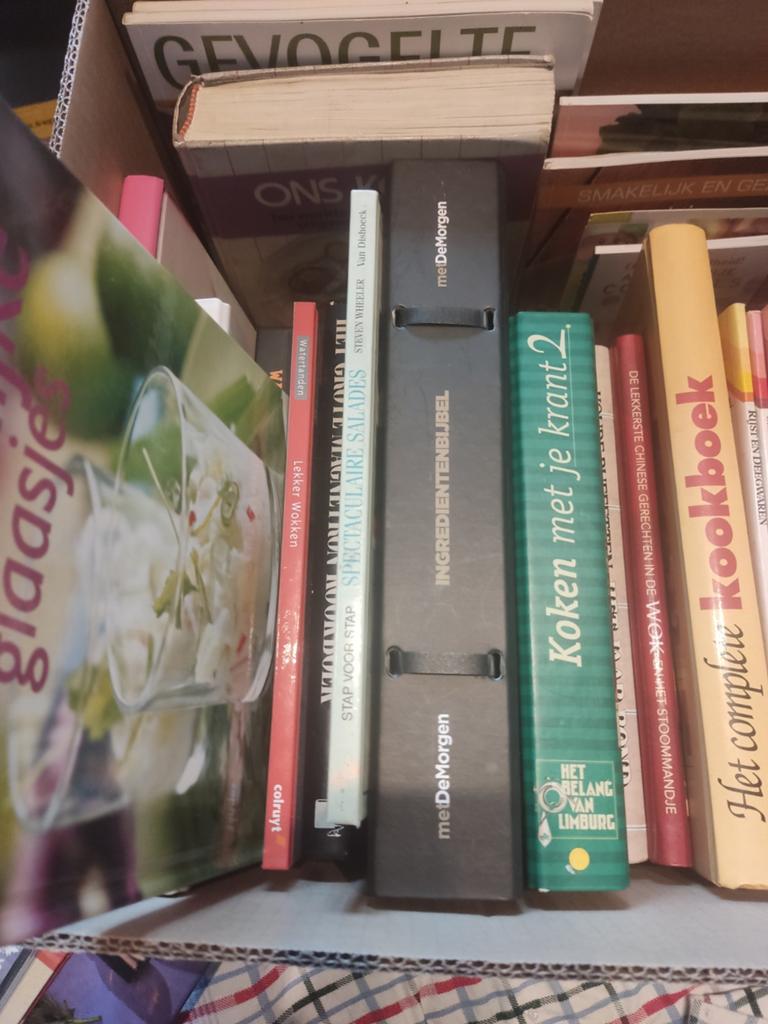 Heeeeeeel veel kookboeken, Ophalen