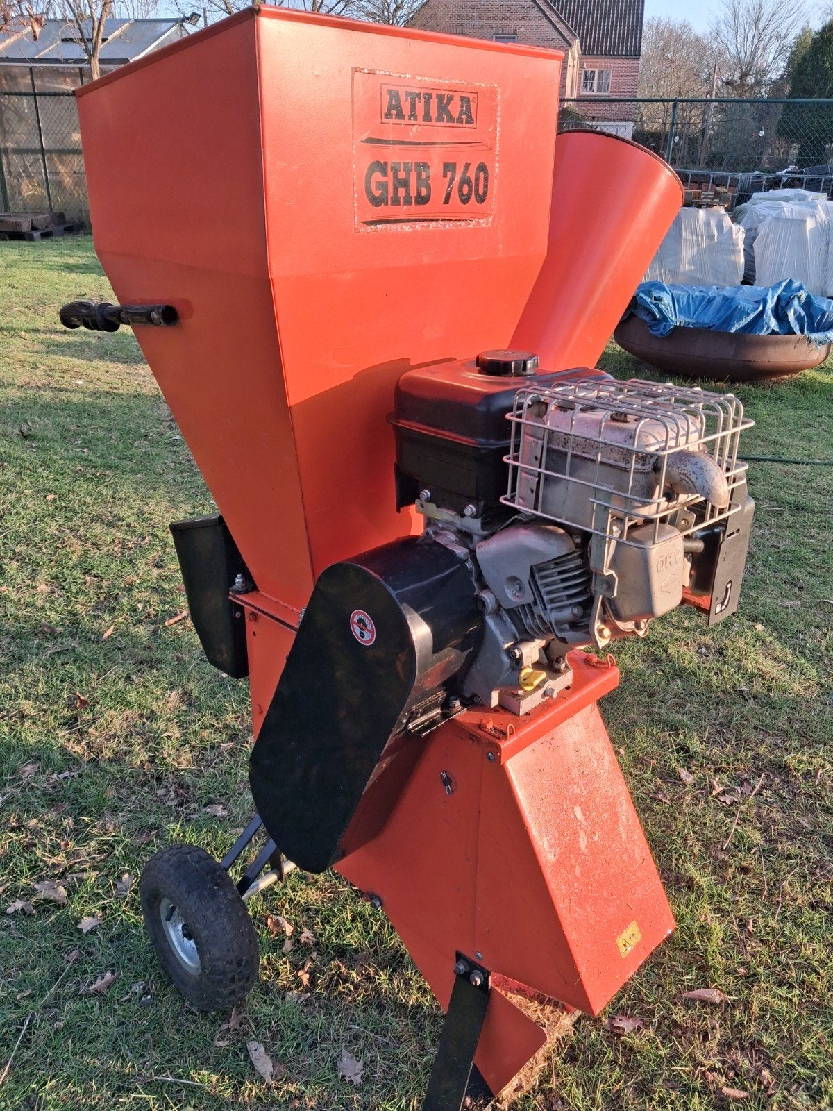 Hakselaar Atika GHB760 - 6.5hp (Vanguard/Briggs & Stratton), Jardin & Terrasse, Enlèvement, Utilisé, Essence, Atika