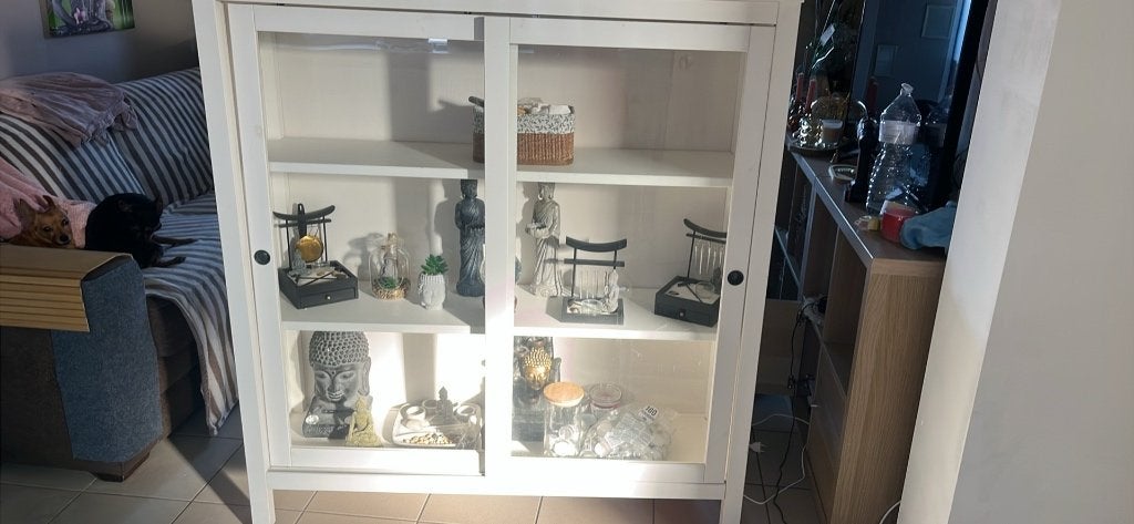 Vitrines d'armoires IKEA, Avec porte(s), 100 à 150 cm, Enlèvement, Chêne